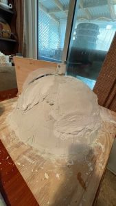 Dalek Build -- Part 12 -- plaster dome