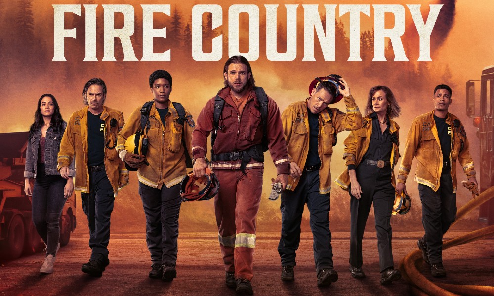 Fire Country -- Season 1 -- Max Thieriot Kevin Alejandro Jake Crawford Stephanie Arcila Jules Latimer Diane Farr Billy Burke